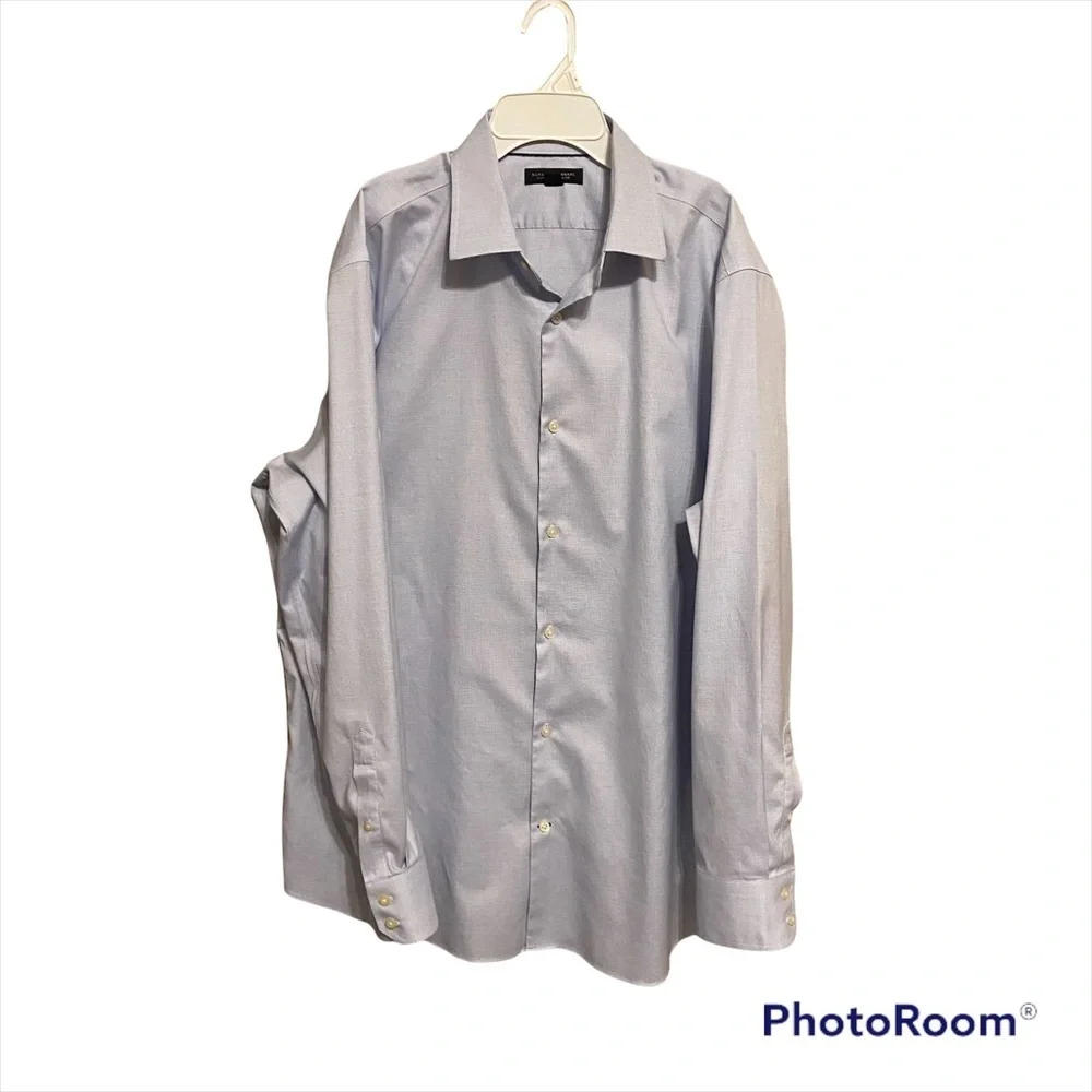 Banana Republic Lot of 2 Button Down Long Sleeve Shirts Men XL 17-17 1/2 Blue